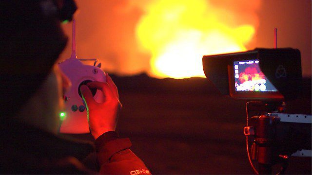 Drones Capture Images of Erupting Iceland Volcano, Part 1