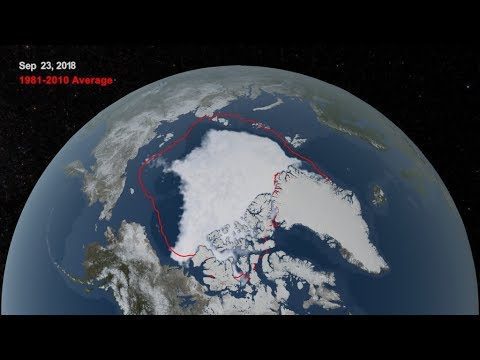 2018 Arctic Sea Ice Ties for Sixth Lowest Minimum Extent on NASA Record