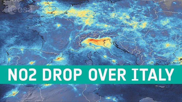 Coronavirus: Nitrogen Dioxide Emissions Drop over Italy